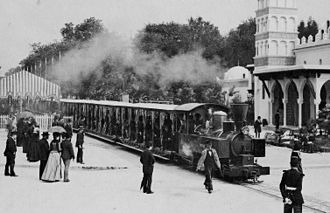 Chemin de fer Decauville à l'exposition universelle de Paris de 1889
