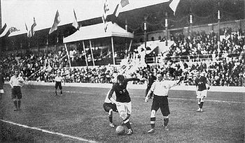 Finale olympique de football en 1912 Angleterre/Danemark