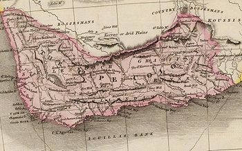 Carte de la colonie du Cap en 1809