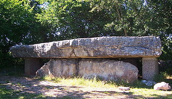 Photo du dolmen de la Pierre Martine