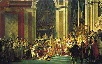 Le Sacre de Napoléon, musée du Louvre.