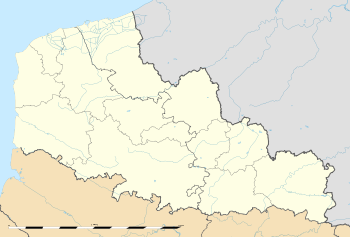 Carte administrative vierge de la région Nord-Pas-de-Calais.