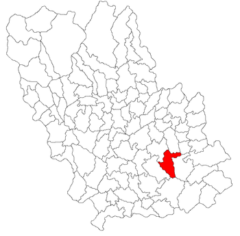 Localisation de Tomșani