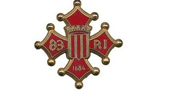 Insigne régimentaire du 83e Régiment d’Infanterie, 1684, croix du Languedoc.jpg