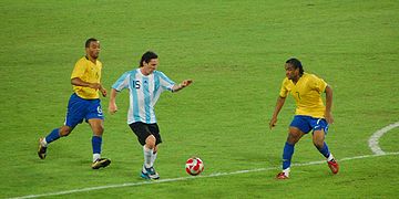 Messi contre le Brésil aux J.O de Pékin 2008