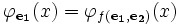 \varphi_{\mathbf{e_1}}(x)=\varphi_{f(\mathbf{e_1},\mathbf{e_2})}(x)