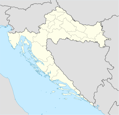Carte des chef-lieux des comitats croates