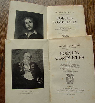 Poésies complètes de Le Goffic en 2 tomes, 1931