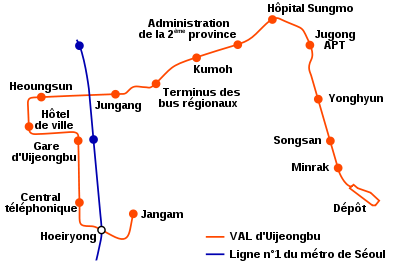Uijeongbu metro map-fr.svg