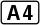 Autoroute A4 (BE) Logo.svg