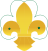 WikiProject Scouting fleur-de-lis trefoil.svg