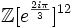 \mathbb{Z}[e^{\frac{2i \pi}{3}}]^{12}\,