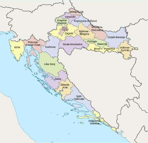 Counties of Croatia-fr.svg