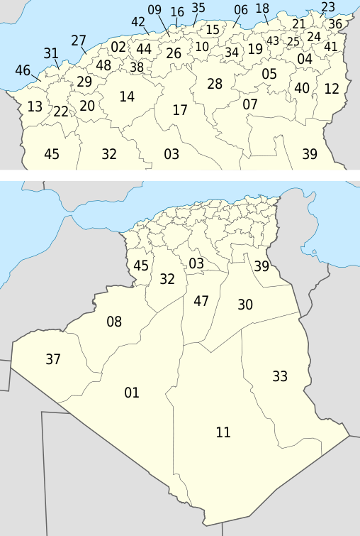 Wilayas d'Algérie