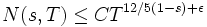 N(s,T) \le CT^{12/5(1-s)+\epsilon}