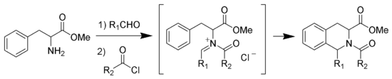 La réaction de Pictet-Spengler via un N-acyliminium