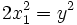2x_1^2 = y^2