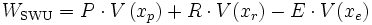 W_\mathrm{SWU} = P \cdot V\left(x_{p}\right)+R \cdot V(x_{r})-E \cdot V(x_{e})