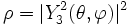 \rho = |Y_3^2(\theta,\varphi)|^2