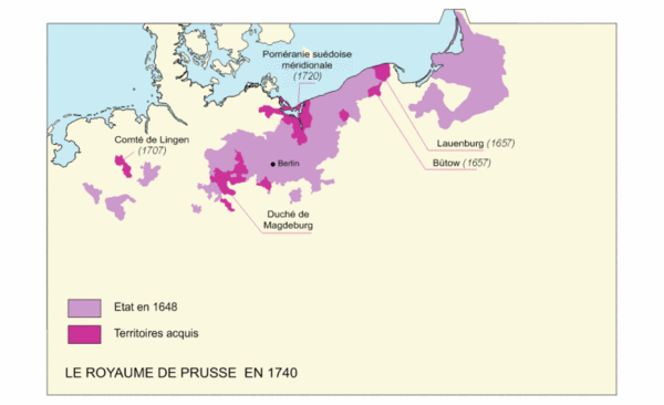 Le Royaume de Prusse en 1740