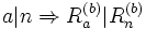 a|n \Rightarrow R_a^{(b)}|R_n^{(b)}