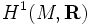 H^1(M,\mathbf R)