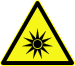 DIN 4844-2 Warnung vor optischer Strahlung D-W009.svg
