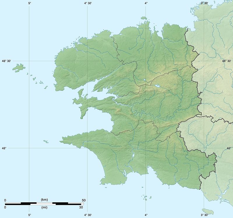 Carte du Finistère