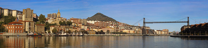 Panoramique avec le plus emblématique de Portugalete.