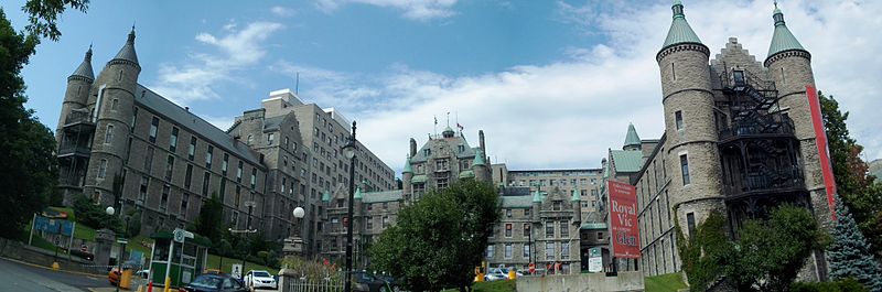 Vue panoramique de l'hôpital Royal Victoria