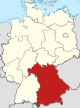 Locator map Bavaria in Germany.svg