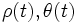 \rho(t),\theta(t)\,