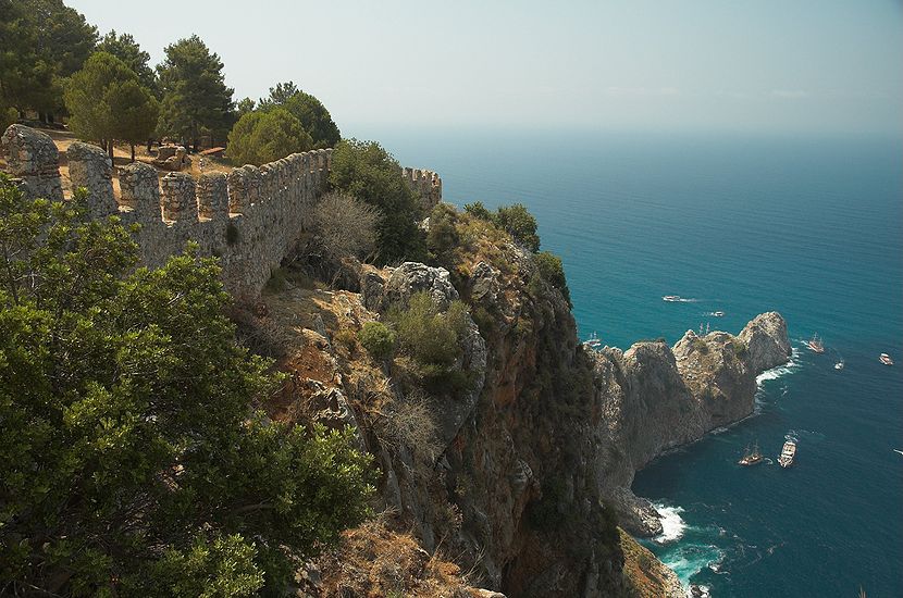 Vue de l'extrémité de la péninsule d'Antalya.
