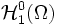 \mathcal{H}_1^0(\Omega)