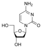 structure chimique de la désoxycytidine monophosphate