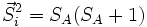 \vec{S}_i^2=S_A(S_A+1)