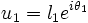
u_1=l_{1}e^{i\theta _{1}}\,
