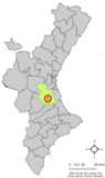 Localisation de Massalavés dans la Communauté Valencienne