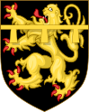 Arms of the prince Baudouin of Belgium count of Hainaut (before 1934).svg