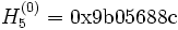 H_5^{(0)} = \mbox{0x9b05688c}