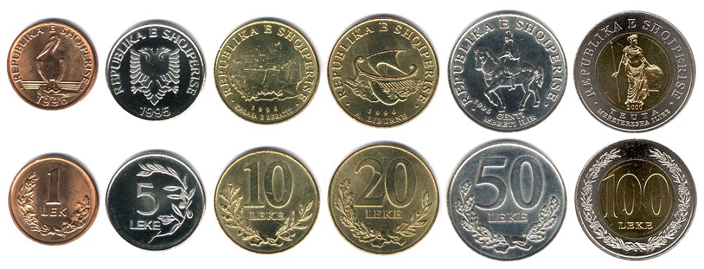 Albania 2006 circulating coins.jpg