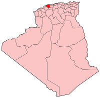 Localisation de la Wilaya de Chlef