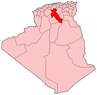 Carte d'Algérie (Wilaya de Djelfa)