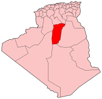 Carte d'Algérie (Wilaya de Ghardaïa)