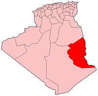 Carte d'Algérie (Wilaya d'Illizi)