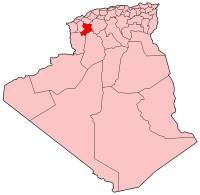 Carte d'Algérie (Wilaya de Saida)