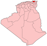 Carte d'Algérie (Wilaya de Skikda)