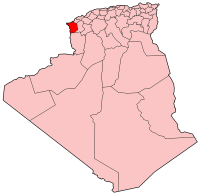 Carte d'Algérie (Wilaya de Tlemcen)