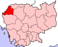 La province de Banteay Mean Chey en rouge