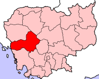 La province de Pothisat en rouge